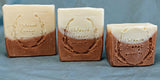 White and Pink Clay Face and Body Soap (approx. 90 grams and 75 grams)